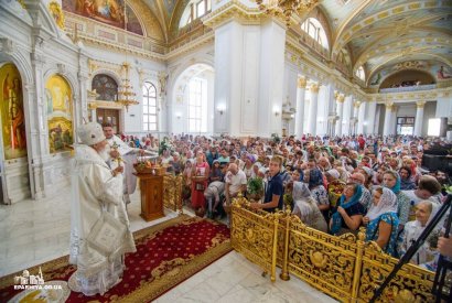 В праздник Преображения Господнего в храмах Одессы прошли божественные литургии