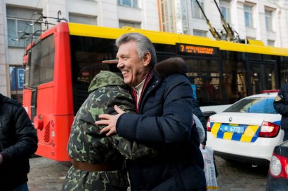 По случаю 31-й годовщины вывода войск из Афганистана в Одессе торжественно прошла колонна воинов-интернационалистов