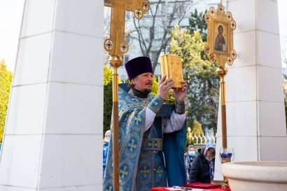 Благовещение Пресвятой Богородицы: у храма Святой Татианы прошло праздничное богослужение