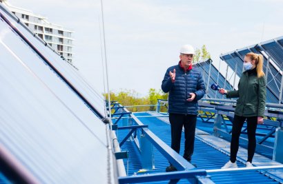 В Международной академической школе «Одесса» установлена самая масштабная в стране гелиосистема солнечных коллекторов